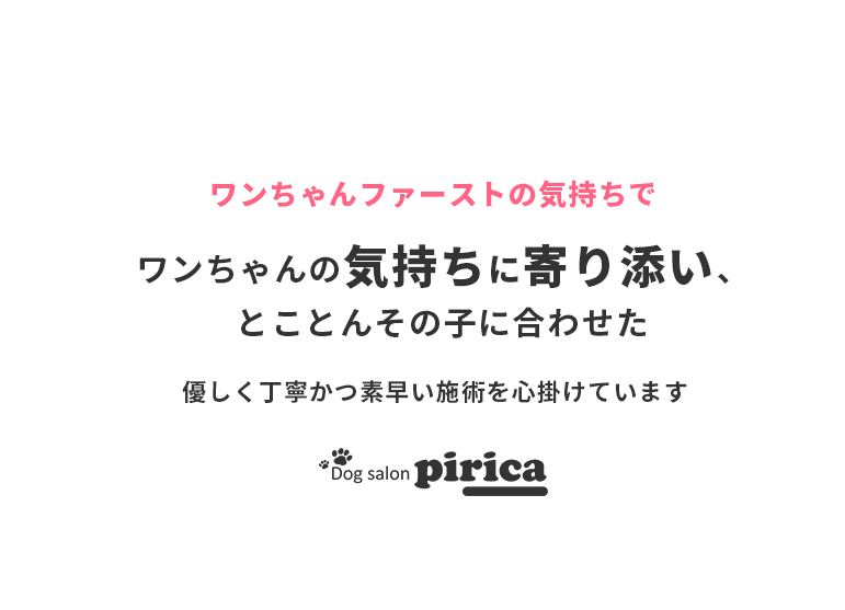 とことんその子に合わせた優しく丁寧かつ素早い施術を心掛けています